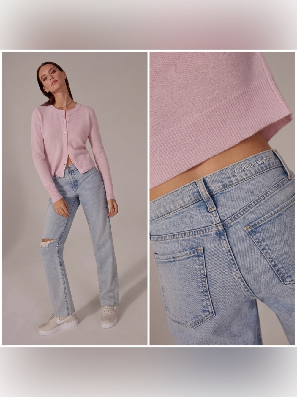 Favorite Daughter The Tommy Mid Rise Boyfriend Jeans Wildwood Blue Size 28 NWT